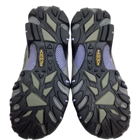 Keen Targhee ll Womens 7 Waterproof Leather Mesh Hiking Shoes Gray - Picture 9 of 11